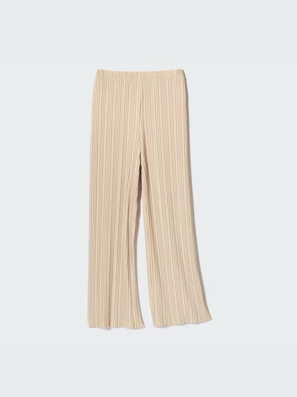 Uniqlo Pleated Wide-Leg Pants in Beige